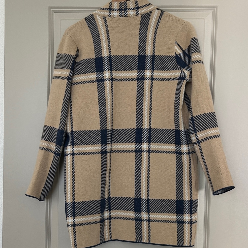 Ann Taylor Beige and Black Plaid Blazer - Picture 14 of 14